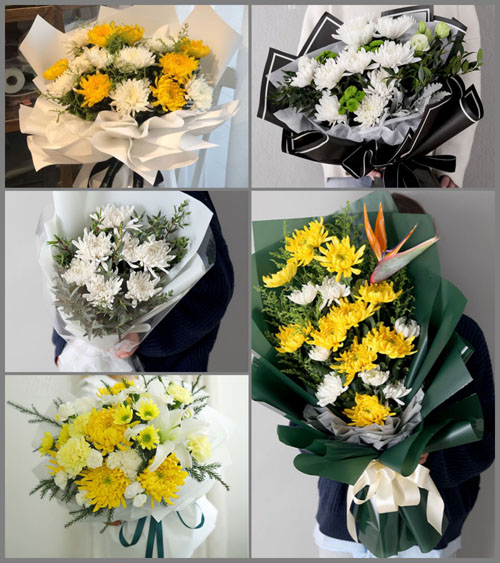 四川绵阳盐亭县金鸡镇白事花束代送